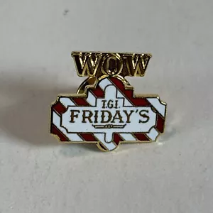 Vintage Fridays TGIF WOW Flair Lapel Hat Cap Pin Back Pinback T186 - Picture 1 of 5