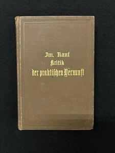 Immanuel Kant KRITIK DER PRAKTISCHEN VERNUNFT Leipsig Kehrbach Philipp Reclam - Picture 1 of 5