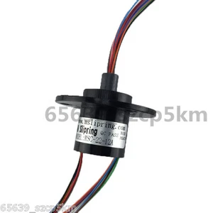 NEW Capsule Slip Ring 12 Circuits / Wires 22mm 2A AC240V 300Rpm F Monitor - Picture 1 of 4