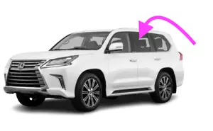 Fits: 2008-2021 Lexus LX570 Utility Driver Side Left Rear Door Window Glass - Picture 1 of 7