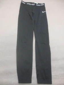 NIKE DRI-FIT PRO Size XL Womens Black Training Compression Workout Leggings 212 - Picture 1 of 10