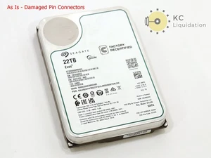 Seagate Exos 22TB ST22000NM000C SATA STL026 Intel HDD 7200 RPM - Come da leggere - Foto 1 di 8