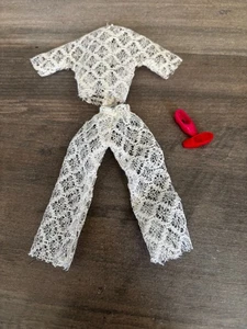 Topper Dawn doll clothes Petite White Lace Pant set 5465 - Picture 1 of 2