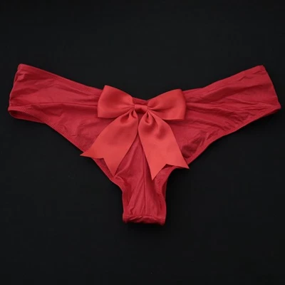 VICTORIA'S SECRET Very Sexy Satin Smooth Shine Bow High Leg Cheeky Panty S M - Image 1 of 4