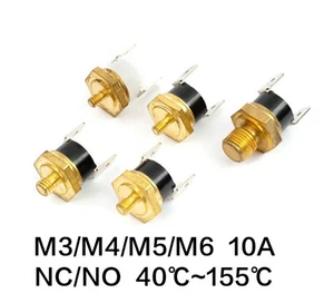 KSD301 M3 M4 M5 M6 Bakelit Temperaturschalter Sensor Thermostat 40- 150°C OHNE NC - Bild 1 von 3