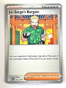 Lt. Surge’s Bargain 120/132 Uncommon Mega Evolution - Pokemon TCG - Near Mint NM - Picture 1 of 4