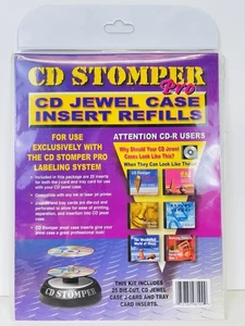 CD Stomper Pro CD Jewel Case Inserto Ricariche Confezione da 25 Sigillati - Foto 1 di 2