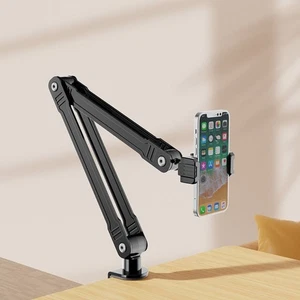Sturdy Foldable Tablet Holder Long Arm Tablet Stand Bed Tablet Holder  Sofa - Picture 1 of 14