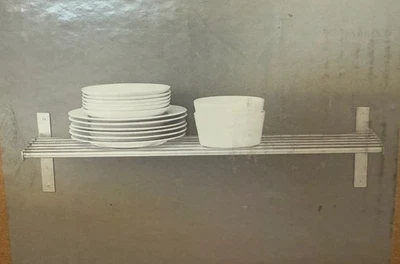 NOVA PRATELEIRA DE PAREDE IKEA GRUNDTAL 80cm 31,5" aço inoxidável rack de louça de cozinha novo na caixa - Imagem 1 de 3