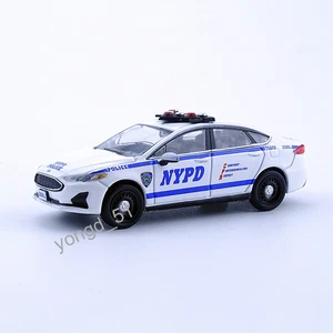 596Model 1:64 Diecast Auto 2020 Ford Mondeo New York Polizeifahrzeug Modell - Picture 1 of 1