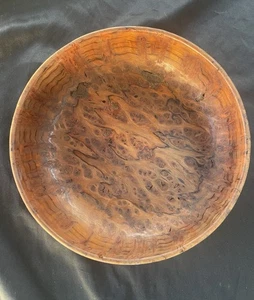 Vintage Wurzelholz Fußschale Redwood - Bild 1 von 12