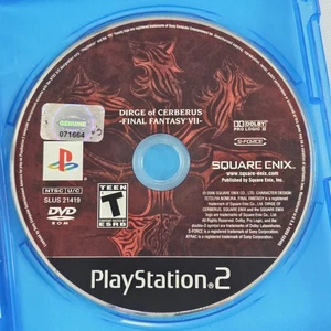 Final Fantasy VII Dirge Of Cerberus PlayStation 2 2006 Scratches But Works READ⬇ - Picture 1 of 5
