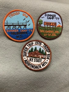 (jab-42) Pfadfinder - 76-77-78. Truppe 974 Reise/Event Aufnäher - Bild 1 von 2