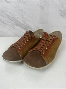 VTG 70s-80s Women BRUNSWICK Suede “Marigold” Bowling Shoes Tan-Brown-Rust - Picture 1 of 8
