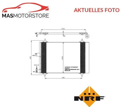 KONDENSATOR KLIMAANLAGE NRF 35414 P FÜR CITROËN XSARA,BERLINGO,XSARA PICASSO - Bild 1 von 4