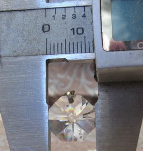 Prisma de araña facetado de vidrio transparente corte octágono vintage 96 piezas - Imagen 1 de 3