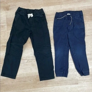 Gap XS 4/5 Navy Trousers & Cat + Jack Black 5 Trousers - Picture 1 of 4