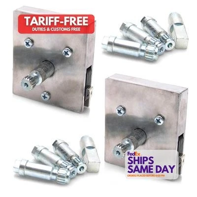 Auto-Loc AUT9D6AB2, 2 Pack Natural Aluminum Fits 60-87 Chevy Truck Power Window  - Image 1 of 4