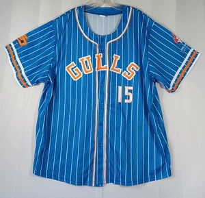 San Diego Gulls #15 AHL Hockey Promo Baseball Style Trikot Erwachsene XL Knopf - Bild 1 von 18