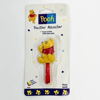 Vintage First Years Disney Winnie The Pooh Baby Pacifier Attacher 1997 - Image 1 of 4