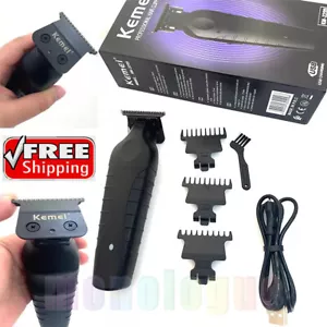 Electric Detailer Hair Trimmer Kemei 2299 Cordless 0mm Zero Gapped Carving - Picture 1 of 14