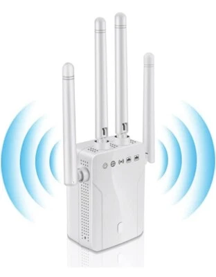 AC1200 WiFi Range Extender Repeater Wireless Amplifier Router Signal Booster - Image 1 of 4