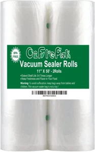11x50 Rolls100ft Total Heavy Duty Clear Zip Seal Zip Seal Plastic Food Bags Seal - Picture 1 of 14