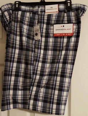 Bermuda masculina Everyday Grand Slam nova com etiquetas tamanho 42 MSRP $60 absorção de umidade fácil cuidado  - Imagem 1 de 4