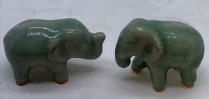 Miniture Celedon Elephants - Picture 1 of 11