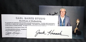 JACK HANNAH Autogramm DISNEY DONALD / WOODY WOODPECKER Via CARL BARKS STUDIOS #1 - Bild 1 von 9