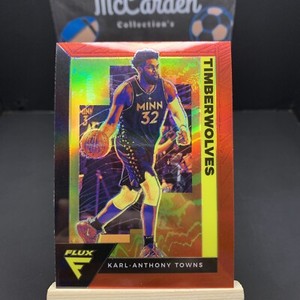 2020-21 Panini Flux Red Karl-Anthony Towns #103 Minnesota Timberwolves 