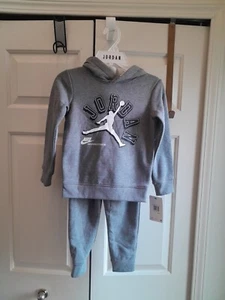 Nike Air Jordan Jumpman Toddler Boys Size 4-5 Gray Sweatsuit Pullover Hoodie - Picture 1 of 7
