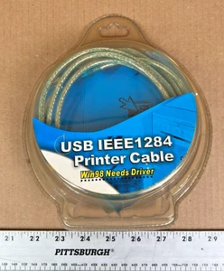 USB IEEE1284 Printer Cable - Picture 1 of 4