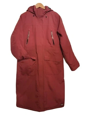 Lands End Women’s 2X Parka Coat Hoodie Winter Squall Waterproof Long Coat Wine  - Image 1 of 4