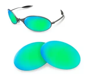 Newpolar Ersatz polarisierte Gläser für Oakley E Wire grün verspiegelt - Bild 1 von 2