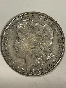 1887 S Morgan Dollar 90% Silver - FREE SHIPPING! - Picture 1 of 2