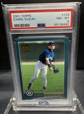 Topps Ichiro Suzuki 2001 PSA 8 #726 Foto 1 de 2
