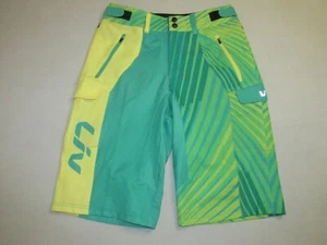 Liv Cycling Women's Tangle Baggy Shorts * Green/Yellow * Small * MSRP $110 - Picture 1 of 4