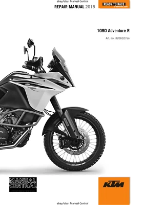 KTM MOTORCYCLE 2018 -  1090 ADVENTURE R - WORKSHOP SERVICE MANUAL - Image 1 of 4