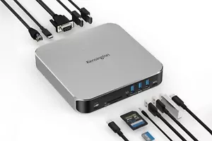 Kensington USB-C AD220S3 Dual Display Dock for Any MacBook M1/M2/M3 85W K31343WW - Picture 1 of 9