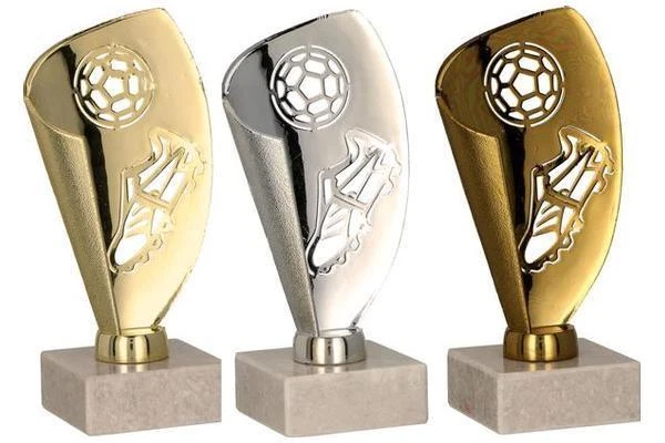 DECADE Fußball Pokal Kindergeburtstag Pokal Fußballpokal Beschriftung nicht Vergesse