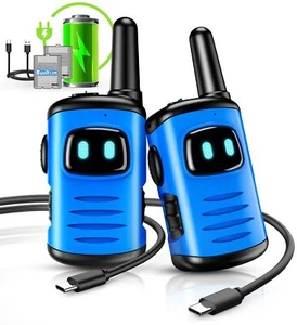 2 PCS Walkie Talkie Kids Rechargeable, Toys for 3 4 5 6 7 Year Old Boys - Picture 1 of 5