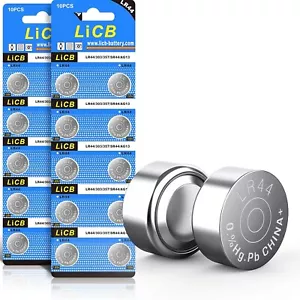 LiCB 20 Pack LR44 AG13 357 303 SR44 Button Coin Cell Batteries 1.5V - Picture 1 of 5