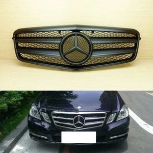For MERCEDES BENZ E-Class W212 2010-2013 Full Mist Black Front Grille A Look - Picture 1 of 5