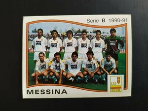 FIGURINA CALCIATORI PANINI 1990/91 SQUADRA MESSINA n. 415 NUOVA CON VELINA - Imagen 1 de 2