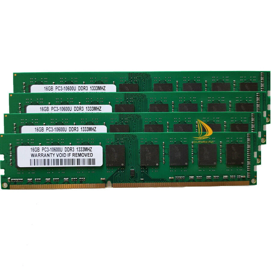 Only for AMD Kits 4x 16GB 2Rx4 PC3-10600 DDR3 1333Mhz Desktop Memory RAM 64GB DD - Image 1 of 4