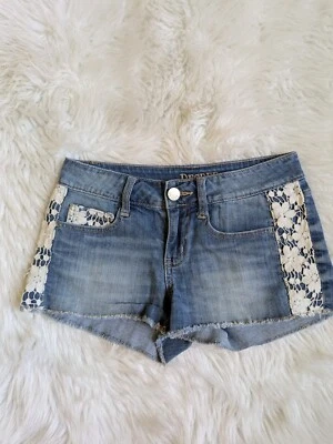 Pantalones Cortos Jean TALLA 5 DECREE Corte con Encaje Azul INVPV3233 Foto 1 de 4