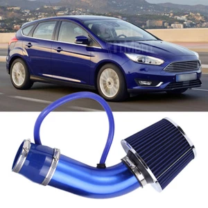 3" Car Cold Air Intake Filter Induction Pipe Power Flow Hose Set For Ford Focus - Picture 1 of 18