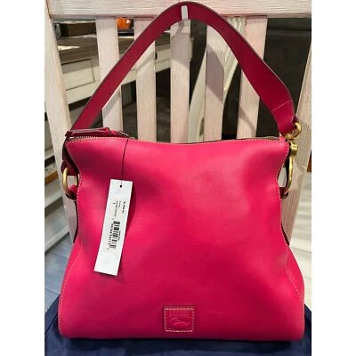 Bolso Hobo Dooney & Bourke Laurel 8L1054 Fucsia/Rojo Nuevo con Etiquetas Foto 1 de 4