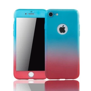 Custodia Cellulare Protettiva per Apple IPHONE 8 Full Cover Display Bumper Rossa - Foto 1 di 4